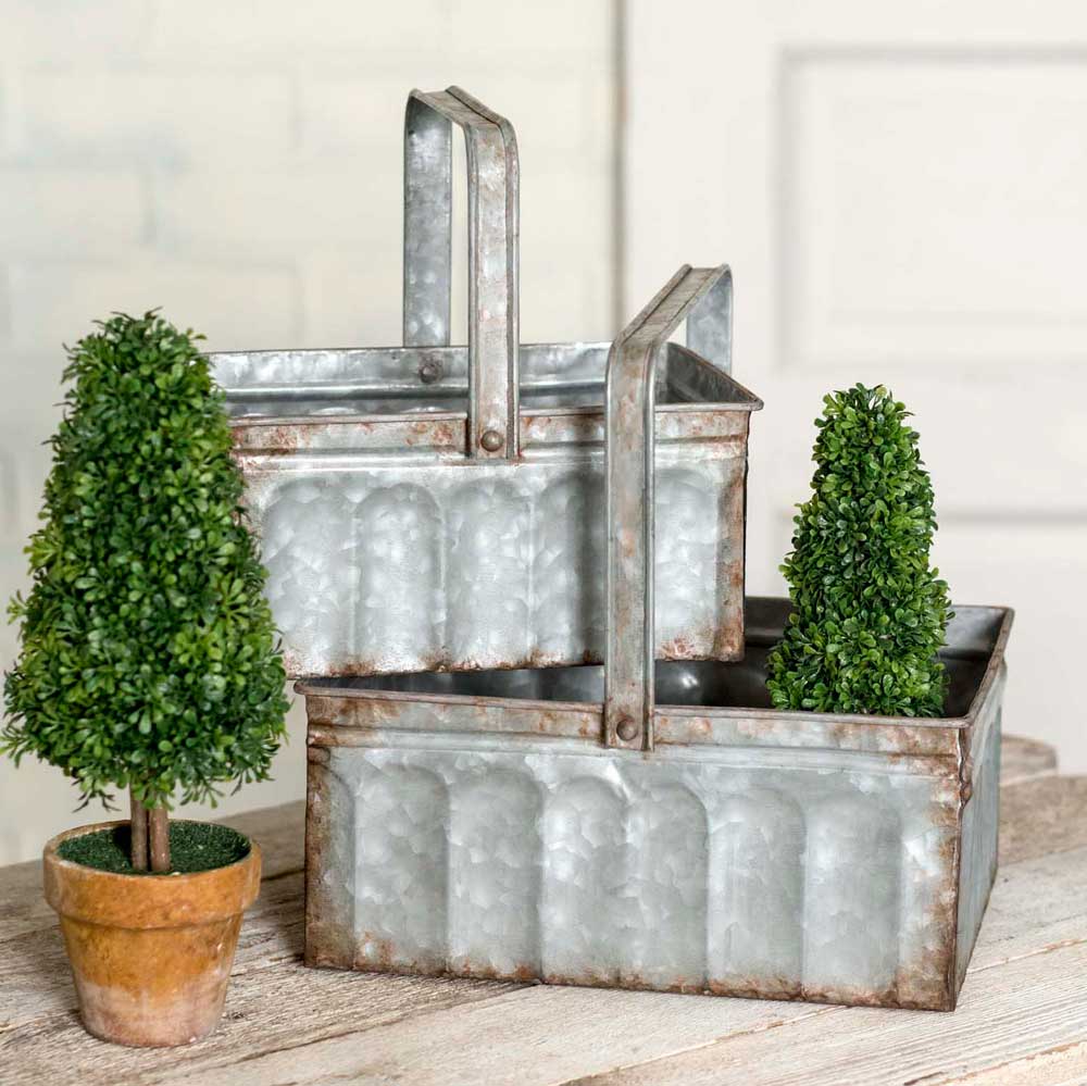Corrugated Metal Basket