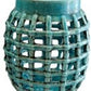 Small Blue Ceramic Lantern